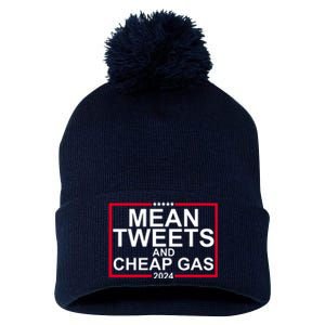 Mean Tweets And Cheap Gas 2024 Pom Pom 12in Knit Beanie