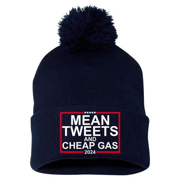 Mean Tweets And Cheap Gas 2024 Pom Pom 12in Knit Beanie