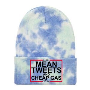 Mean Tweets And Cheap Gas 2024 Tie Dye 12in Knit Beanie