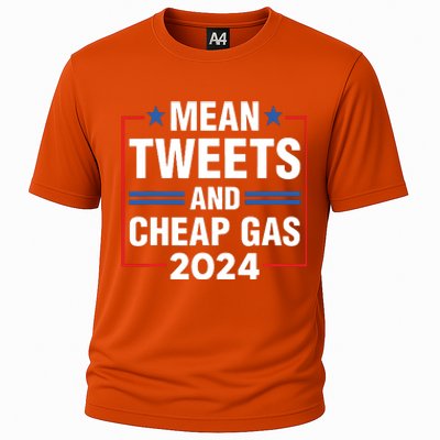 Mean Tweets And Cheap Gas Prices Meme 2024 Pro Trump Fan Cooling Performance Crew T-Shirt