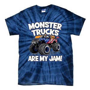 Monster Trucks Are My Jam Tie-Dye T-Shirt