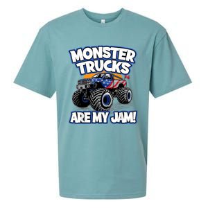 Monster Trucks Are My Jam Sueded Cloud Jersey T-Shirt