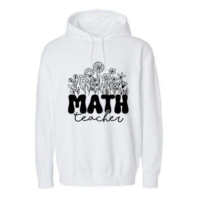 Math Teacher Algebra Instructor Geometry Pi Day Mathematics Great Gift Garment-Dyed Fleece Hoodie