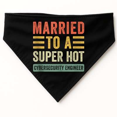 Married To A Super Hot Cybersecurity Engineer Husband Wife USA-Made Doggie Bandana
