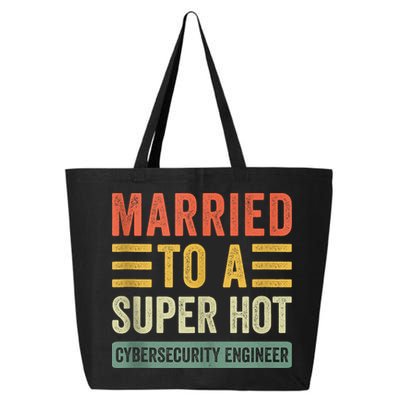 Married To A Super Hot Cybersecurity Engineer Husband Wife 25L Jumbo Tote