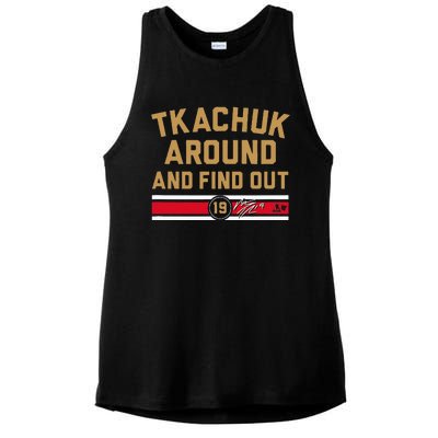 Tkachuk Around And Find Out Florida Hockey Ladies PosiCharge Tri-Blend Wicking Tank