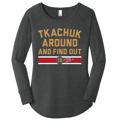 Tkachuk Around And Find Out Florida Hockey Women's Perfect Tri Tunic Long Sleeve Shirt