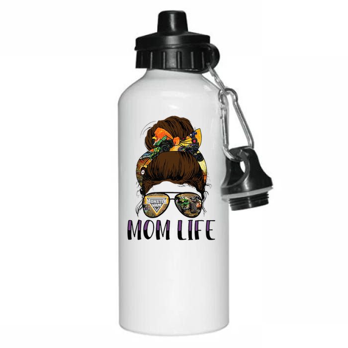 Monster Truck Are My Jam For Monster Truck Lovers Momlife Aluminum Water Bottle