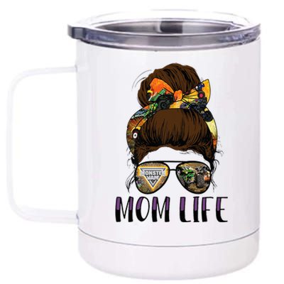 Monster Truck Are My Jam For Monster Truck Lovers Momlife 12 oz Stainless Steel Tumbler Cup