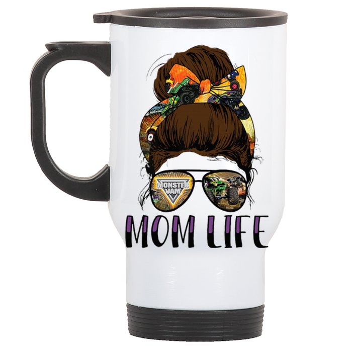 Monster Truck Are My Jam For Monster Truck Lovers Momlife Stainless Steel Travel Mug