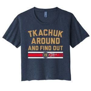 Matthew Tkachuk Around And Find Out Florida Women's Crop Top Tee