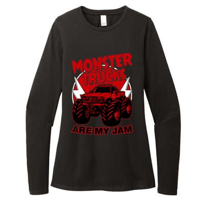 Monster Truck Are My Jam For Funny Monster Truck Lovers Womens CVC Long Sleeve Shirt