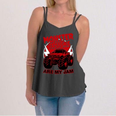 Monster Truck Are My Jam For Funny Monster Truck Lovers Women's Strappy Tank