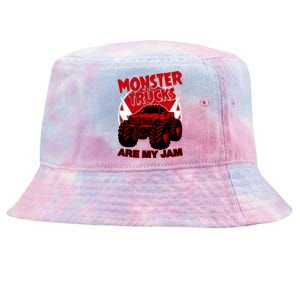 Monster Truck Are My Jam For Funny Monster Truck Lovers Tie-Dyed Bucket Hat