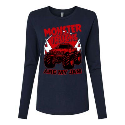 Monster Truck Are My Jam For Funny Monster Truck Lovers Womens Cotton Relaxed Long Sleeve T-Shirt