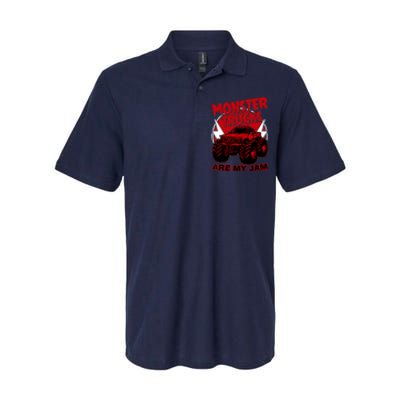 Monster Truck Are My Jam For Funny Monster Truck Lovers Softstyle Adult Sport Polo