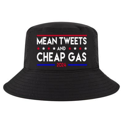 Mean Tweets And Cheap Gas 2024 Donald Trump Cool Comfort Performance Bucket Hat