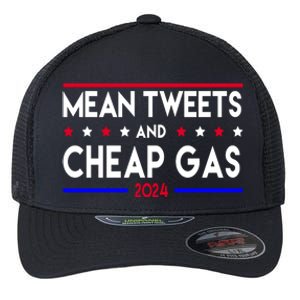 Mean Tweets And Cheap Gas 2024 Donald Trump Flexfit Unipanel Trucker Cap