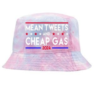 Mean Tweets And Cheap Gas 2024 Donald Trump Tie-Dyed Bucket Hat