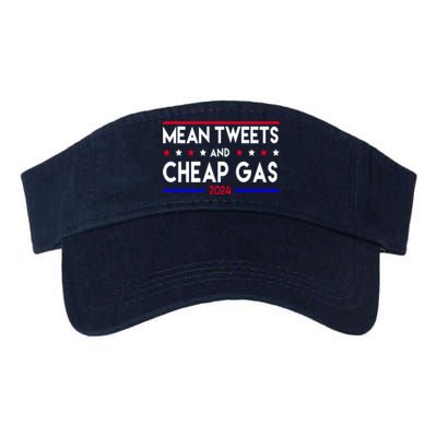 Mean Tweets And Cheap Gas 2024 Donald Trump Valucap Bio-Washed Visor