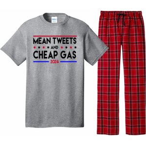 Mean Tweets And Cheap Gas 2024 Donald Trump Pajama Set