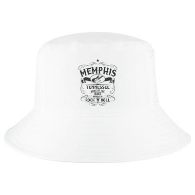 Memphis Tennessee Blues Country Music Guitar Vintage Gift Cool Comfort Performance Bucket Hat