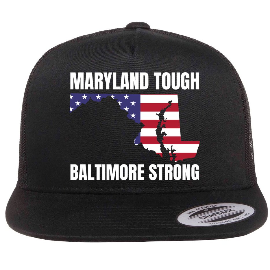 Maryland Tough Baltimore Strong Flat Bill Trucker Hat