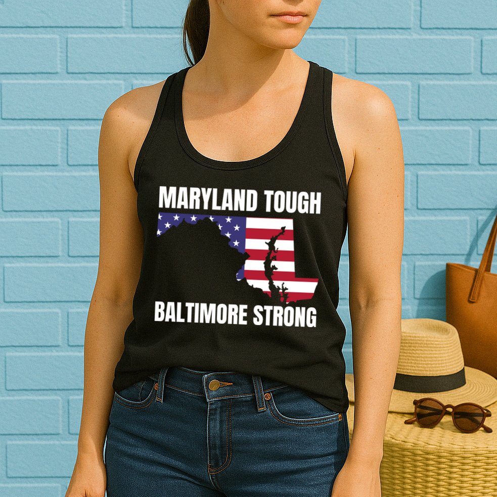 Maryland Tough Baltimore Strong Womens Tank Top