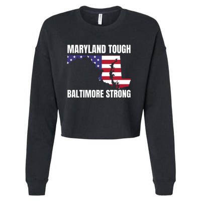 Maryland Tough Baltimore Strong Cropped Pullover Crew