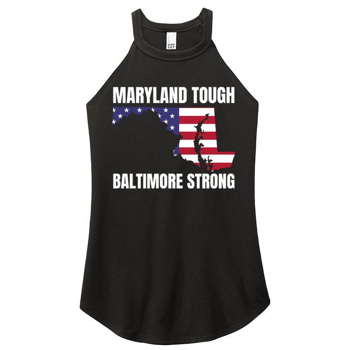 Maryland Tough Baltimore Strong Women's Perfect Tri Rocker Tank