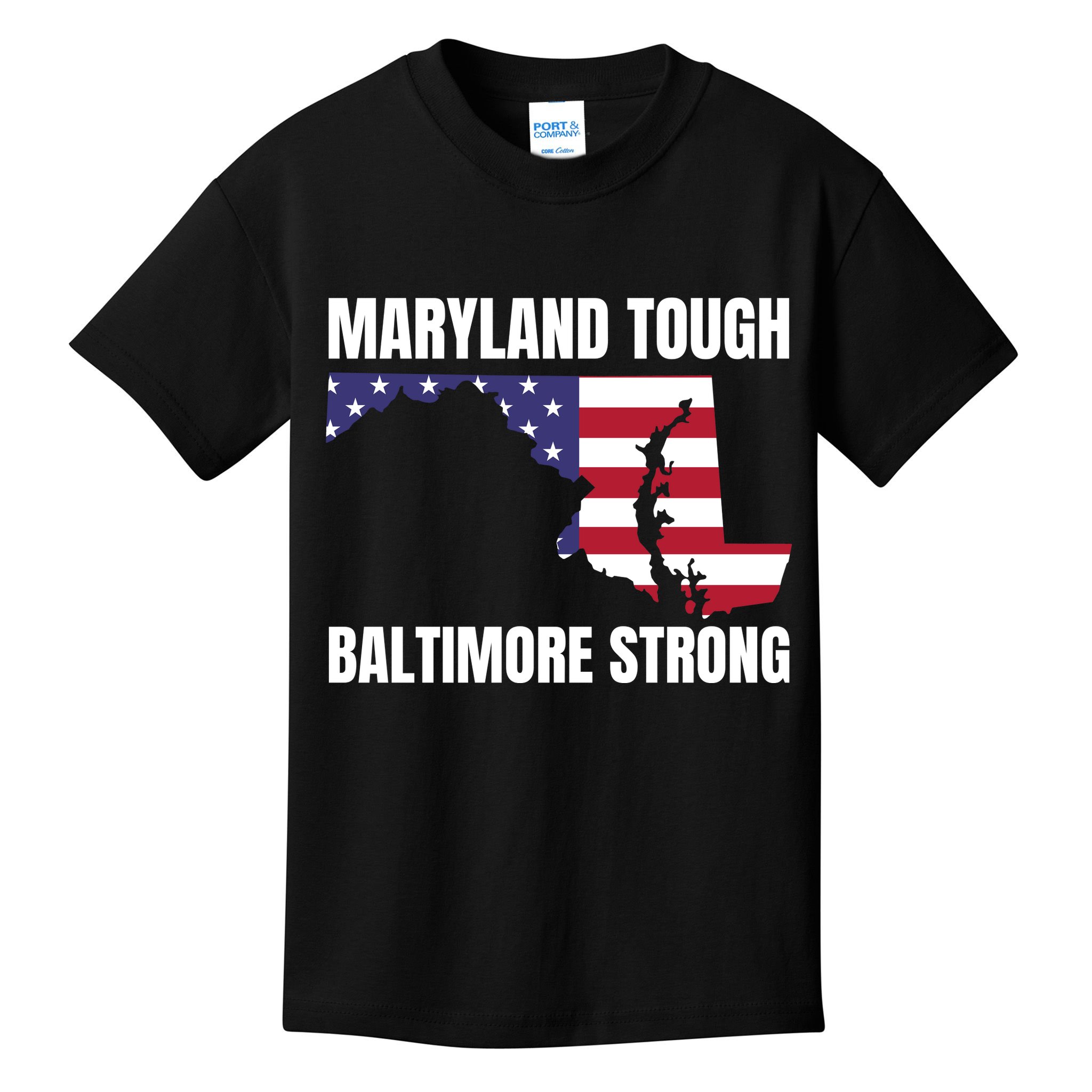 Maryland Tough Baltimore Strong Kids T-Shirt