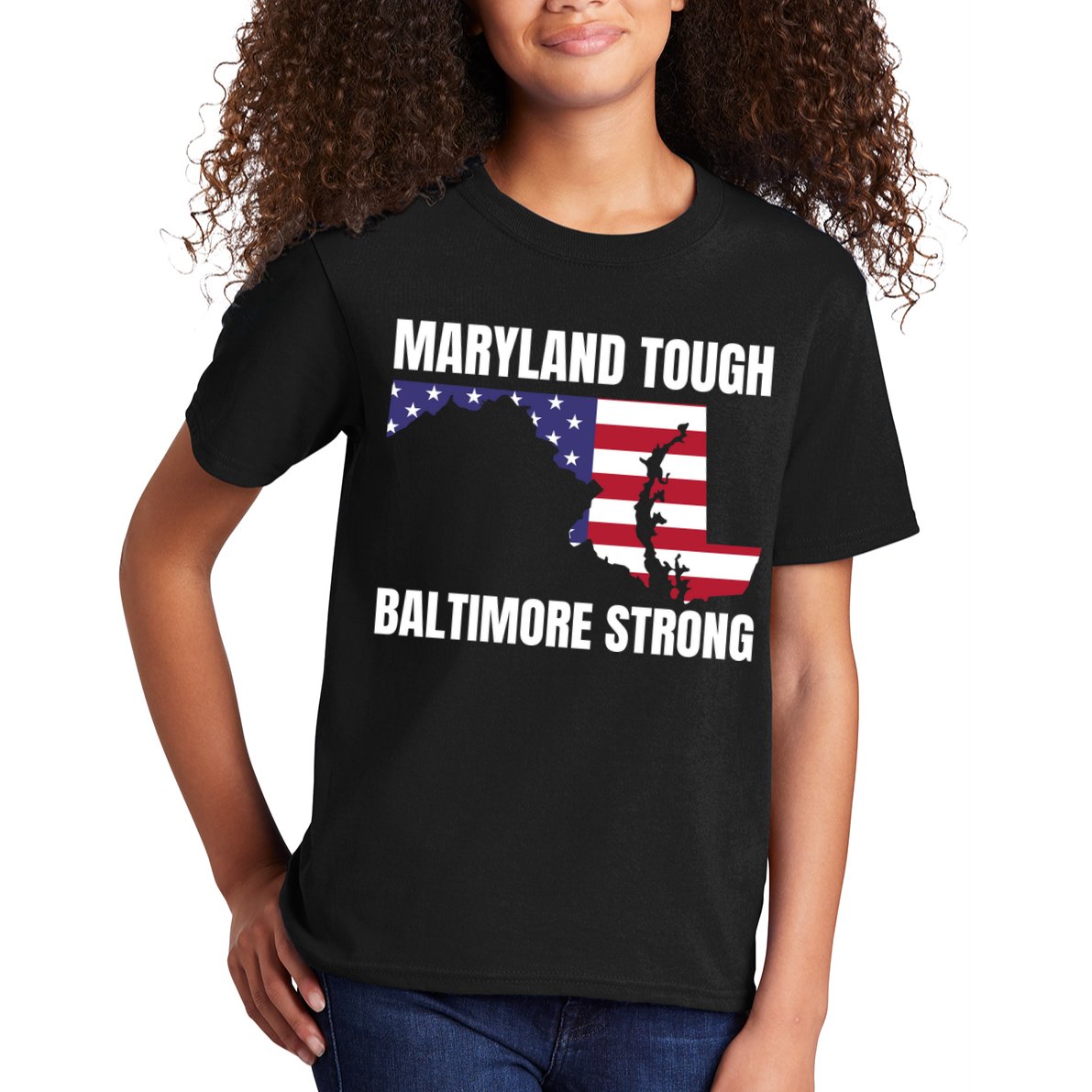 Maryland Tough Baltimore Strong Kids T-Shirt