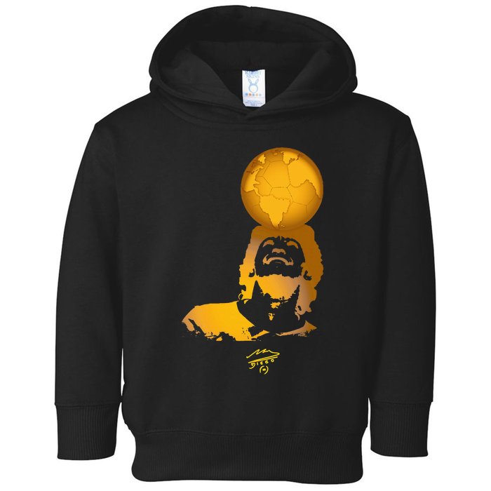 Maradona The Best Player Of The History Toddler Hoodie