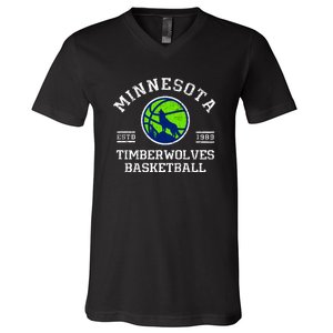 Minnesota Timberwolves Basketball V-Neck T-Shirt