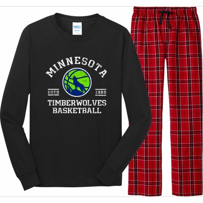 Minnesota Timberwolves Basketball Long Sleeve Pajama Set