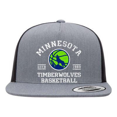 Minnesota Timberwolves Basketball Flat Bill Trucker Hat