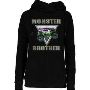 Monster Truck Brother Monster Truck Are My Jam Truck Lovers Womens Funnel Neck Pullover Hood