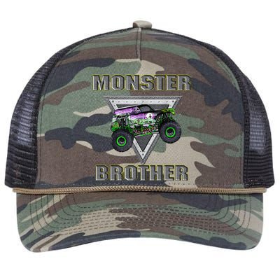 Monster Truck Brother Monster Truck Are My Jam Truck Lovers Retro Rope Trucker Hat Cap