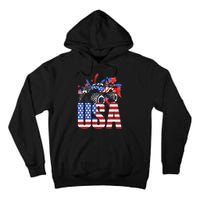 Monster Truck Boy USA American Flag July 4th Tall Hoodie