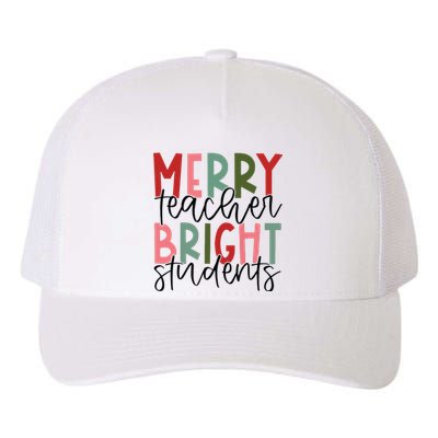 Merry Teacher Bright Students Christmas Teacher Yupoong Adult 5-Panel Trucker Hat