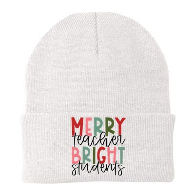 Merry Teacher Bright Students Christmas Teacher Knit Cap Winter Beanie