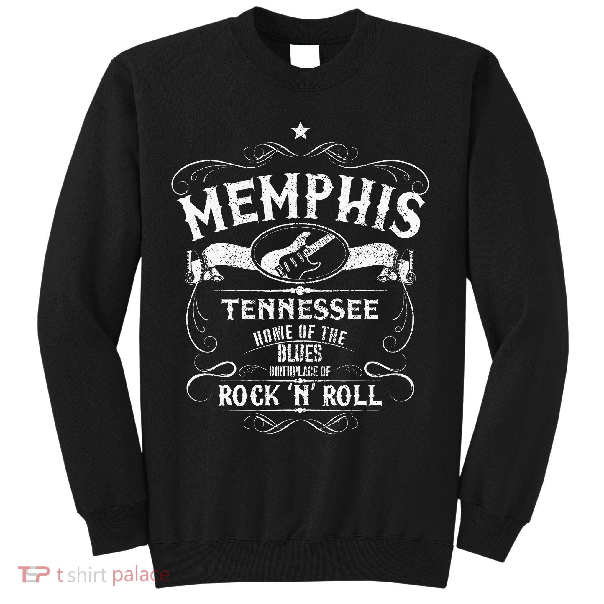 Memphis Tennessee Blues Country Music Guitar Vintage Gift Sweatshirt