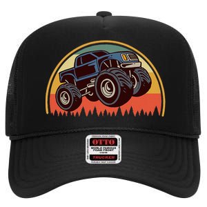 Monster Truck Big Style Truck High Crown Mesh Back Trucker Hat