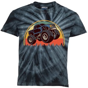 Monster Truck Big Style Truck Kids Tie-Dye T-Shirt