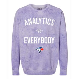 Megzmurr Toronto Blue Analytics Vs Everybody Colorblast Crewneck Sweatshirt