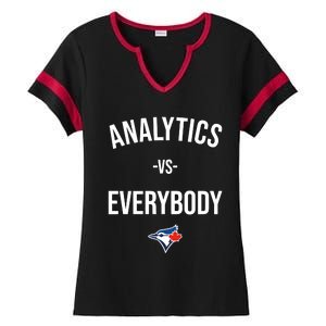 Megzmurr Toronto Blue Analytics Vs Everybody Ladies Halftime Notch Neck Tee