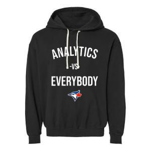 Megzmurr Toronto Blue Analytics Vs Everybody Garment-Dyed Fleece Hoodie