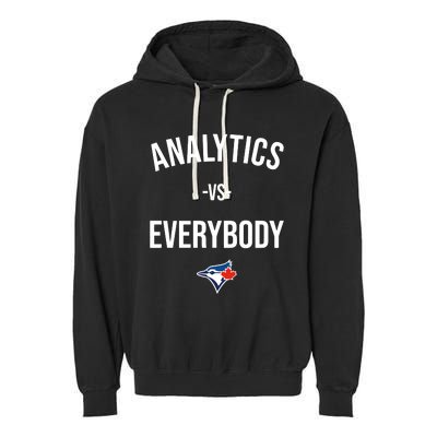 Megzmurr Toronto Blue Analytics Vs Everybody Garment-Dyed Fleece Hoodie