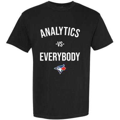 Megzmurr Toronto Blue Analytics Vs Everybody Garment-Dyed Heavyweight T-Shirt