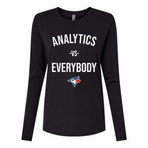 Megzmurr Toronto Blue Analytics Vs Everybody Womens Cotton Relaxed Long Sleeve T-Shirt